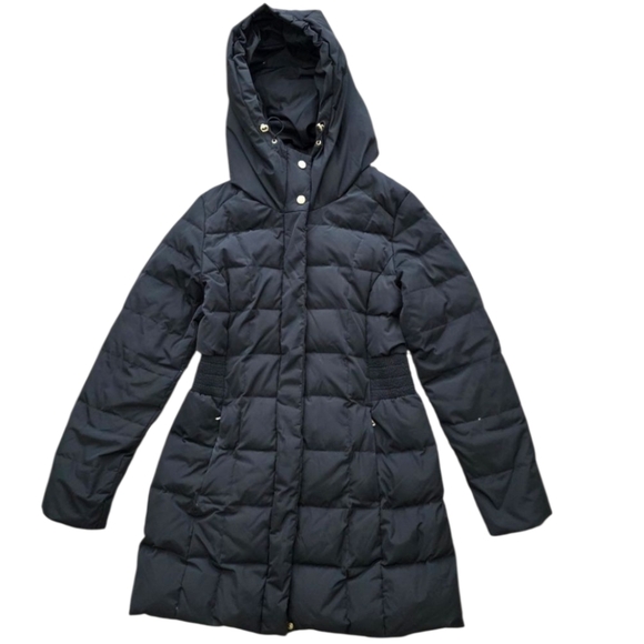 Cole Haan Women's Black Quilted Winter Coat Size S/P - Picture 1 of 6
